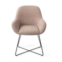 Jesper Home Yanai eetkamerstoel Caramel Grid cross black - thumbnail