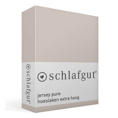 Schlafgut Schlafgut Pure Jersey Boxspring Hoeslaken XL - 180x200 - 200x220 496 Sand Mid