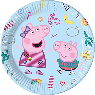 Globos Papieren bordjes fsc peppa pig, 8st.