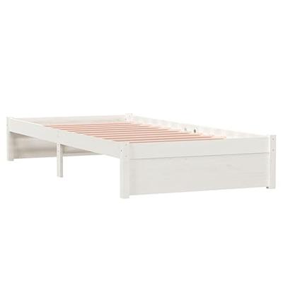 Bedframe massief hout wit 90x200 cm Bedframe massief hout wit 90x200 cm