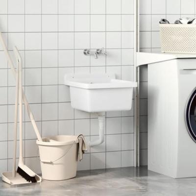 Wasbak wandgemonteerd 40x40x24 cm hars wit Wasbak wandgemonteerd 40x40x24 cm hars wit