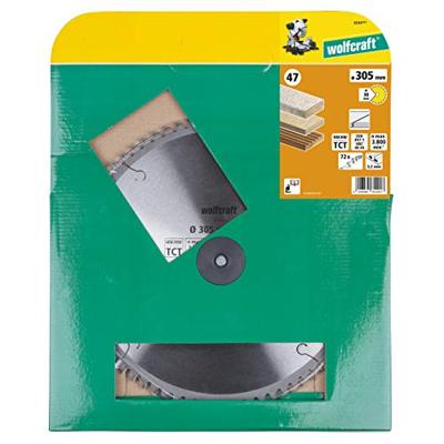 Wolfcraft Kap- en verstekzaagblad | HM | 72 Zähne | Ø305mm | 1 stuk - 6549000 Wolfcraft Kap- en verstekzaagblad | HM | 72 Zähne | Ø305mm | 1 stuk - 6549000