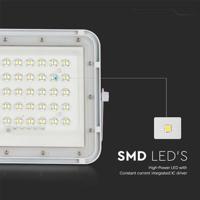 V-TAC VT-80W-W 7842 LED-schijnwerper, Zonne-energiemodule 19 W Neutraalwit Wit - thumbnail