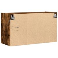Tv-wandmeubel met LED-verlichting 80x31x45 cm gerookt eiken - thumbnail