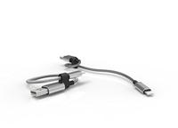 Fuse Chicken SBL Armour Loop Lightning-kabel voor Apple iPhone Zilver - thumbnail