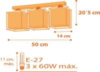 Dalber Kinderkamer plafondlampDinos - 73453 - thumbnail