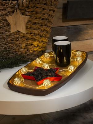 Konstsmide 3188-803 Motief lichtketting Kogel Binnen werkt op batterijen Aantal lampen 10 Warmwit Verlichte lengte: 0.9 m