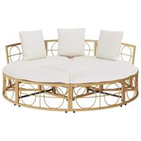 Loungebed voor buiten zonder luifel poly rattan - thumbnail
