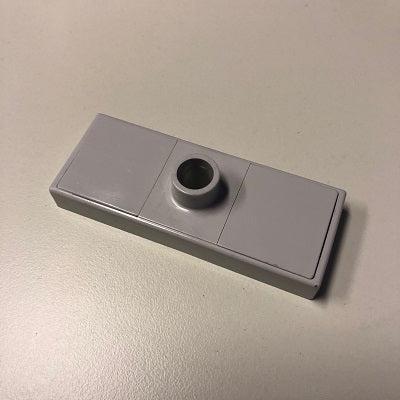 Magneetvoet rechthoekig grijs