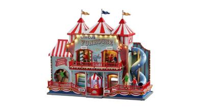 Lemax circus funhouse bewegende kermisattractie Carnival 2020