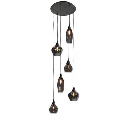 Highlight Hanglamp Cambio 6 lichts Ø 46 cm zwart