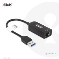 CLUB3D cac-1420 usb A Ethernet Zwart - thumbnail