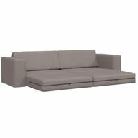 Vloersofa Bed Taupe 245 x 78 x 77 cm Stof - thumbnail