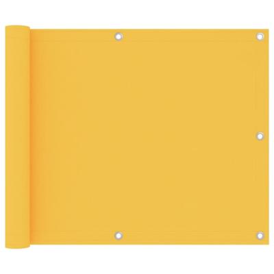 VidaXL Balkonscherm 75x600 cm oxford stof geel