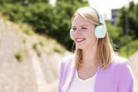 Trust Mobile Tones On-Ear Draadloze Bluetooth Koptelefoon, Wireless Headphones (25 uur Speeltijd, 40mm Drivers, Opvouwbaar, Ingebouwde Microfoon) Turquoise - thumbnail