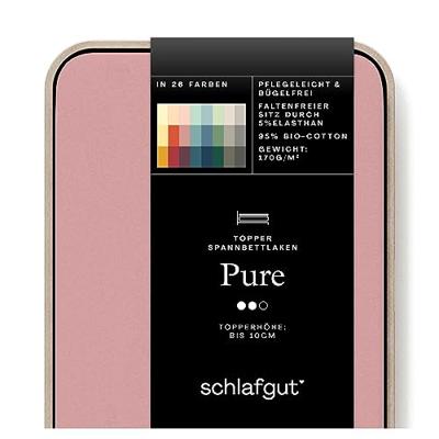 Schlafgut Schlafgut Pure Jersey Topper Hoeslaken M - 120x200 - 130x220 154 Purple Mid - thumbnail