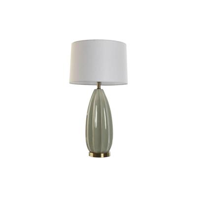 Bureaulamp Home ESPRIT Wit Groen Keramiek 50 W 220 V 40 x 40 x 78 cm Bureaulamp Home ESPRIT Wit Groen Keramiek 50 W 220 V 40 x 40 x 78 cm