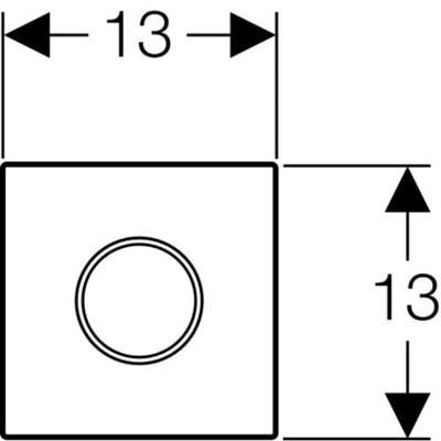 Bedieningsplaat Geberit Type 10 Met Batterijvoeding Round Easy To Clean Mat Chroom Bedieningsplaat Geberit Type 10 Met Batterijvoeding Round Easy To Clean Mat Chroom