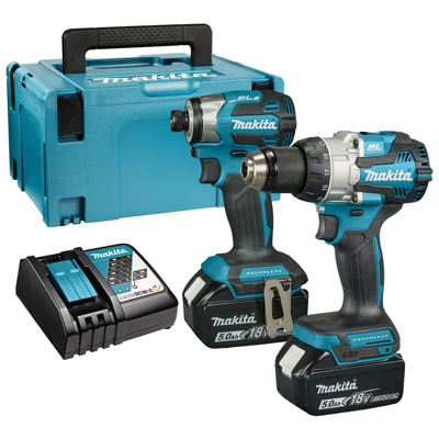 Makita DLX2528TJ Accu Combiset 2-delig (DHP489 + DTD173) 18V 5.0Ah in Mbox