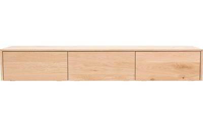 Goossens Tv Meubel Luuk, 3 kleppen zonder kabeldoorvoer in bovenblad