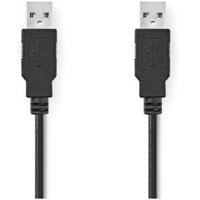 Nedis CCGL60000BK50 USB-kabel 5 m USB 2.0 USB A Zwart - thumbnail
