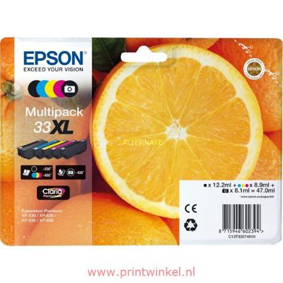 Epson 33XL (Oranges) Multipack Ink Epson 33XL (Oranges) Multipack Ink