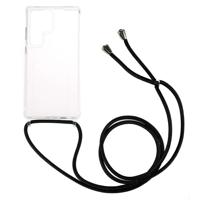 Anti-shock Back Cover Samsung Galaxy S24 Ultra Transparant met Koord - thumbnail