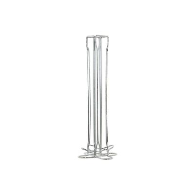 Koffiecapsule organizer DKD Home Decor Zilverkleurig Metaal Plastic 13 x 13 x 37 cm