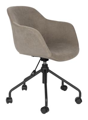 ZILT Bureaustoel 'Mauricio' Rib, kleur Grijs ZILT Bureaustoel 'Mauricio' Rib, kleur Grijs