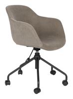 ZILT Bureaustoel 'Mauricio' Rib, kleur Grijs - thumbnail