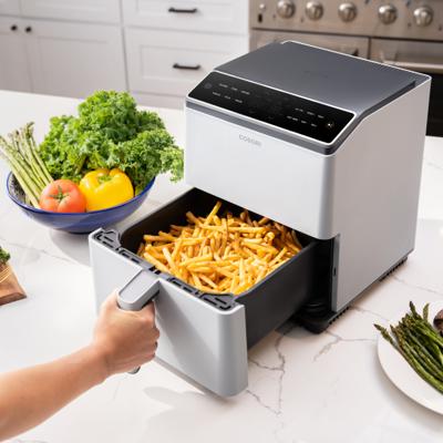 Cosori CAF-P583S-AEUR Airfryer 6.4 l 1700 W Anti-aanbaklaag, Met display, Oververhittingsbeveiliging, Appbased Grijs