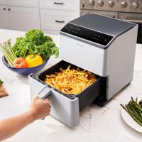 Cosori CAF-P583S-AEUR Airfryer 6.4 l 1700 W Anti-aanbaklaag, Met display, Oververhittingsbeveiliging, Appbased Grijs - thumbnail