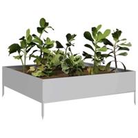 VidaXL Plantenbak verhoogd 100x100x33,5 cm gegalvaniseerd staal - thumbnail