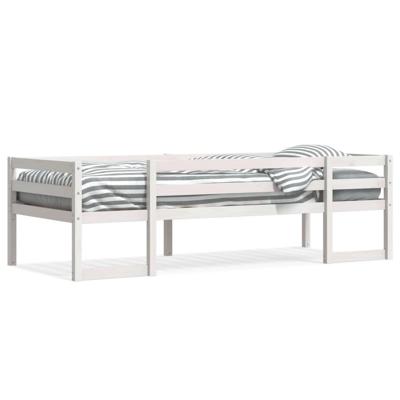 Kinderbedframe massief grenenhout wit 90x200 cm Kinderbedframe massief grenenhout wit 90x200 cm