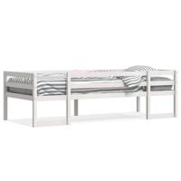 Kinderbedframe massief grenenhout wit 90x200 cm - thumbnail