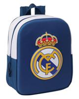 Schoolrugzak Real Madrid C.F. Zwart 22 x 27 x 10 cm - thumbnail
