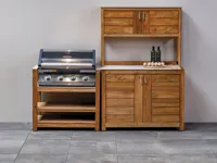 Passion Grills | Buitenkeuken Module Milano | Opstelling 10 | Albastro Cream - thumbnail