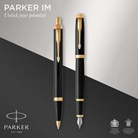 Balpen en vulpen Parker IM black GT medium 2 stuks - thumbnail