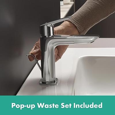 Hansgrohe Logis wastafelkraan 121 met waste chroom 71251000