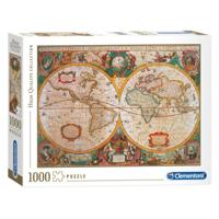 Clementoni High Quality Collection Puzzel Old Map 1000 Stukjes - thumbnail