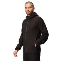 Ragetta RG690 Navigate Hooded Full Zip Fleece - Black/New Royal - L - thumbnail