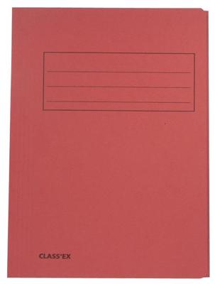 Class&apos;ex dossiermap, 3 kleppen ft 23,7 x 34,7 cm (voor ft folio), kers