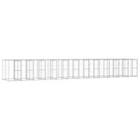 Hondenkennel 29,04 m² gegalvaniseerd staal - thumbnail