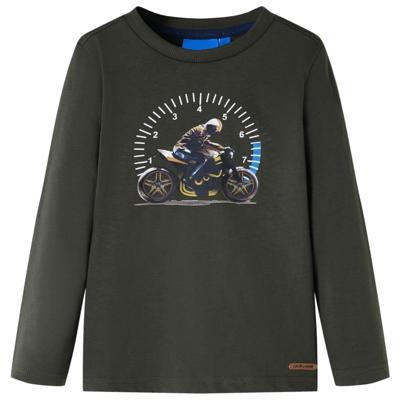 VidaXL Kindershirt met lange mouwen 116 kakikleurig