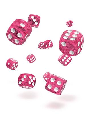 Oakie Doakie Dice D6 Dice 12 mm Speckled - Pink (36)