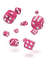 Oakie Doakie Dice D6 Dice 12 mm Speckled - Pink (36) - thumbnail