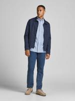 JACK & JONES PREMIUM gemêleerd slim fit overhemd JPRBLUBROOK cashmere blue - thumbnail