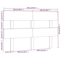 Hoofdbord 204x3x81 cm massief grenenhout - thumbnail