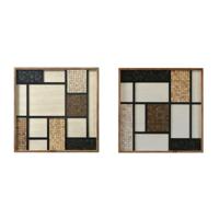 Schilderij Home ESPRIT Pijnboom Gerecycleerd Hout 82 x 4 x 82 cm - thumbnail