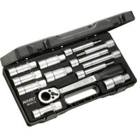 HAZET Schokdempergereedschapset 4910/13 · 1/2 inch (12,5 mm) vierkant hol · Binnen-zeskant-profiel, Tapprofiel hol, Buiten-zeskant-profiel · 13-delig - thumbnail